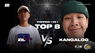 POPPING 1V1 BATTLE TOP 8  ZIL VS KANGALOO [upl. by Sarson960]