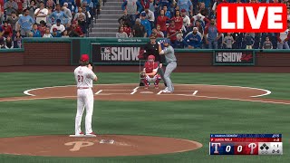 MLB LIVE🔴 Texas Rangers vs Philadelphia Phillies  21st May 2024  MLB Full Game  MLB 24 [upl. by Chirlin]