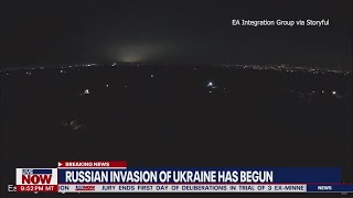 New video Explosions in Ukraine as Russia invades  LiveNOW from FOX [upl. by Mort]