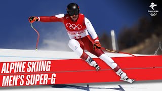 Alpine Skiing Mens SuperG  Full Replay  Beijing2022 [upl. by Joice]