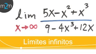 Límites infinitos │ ejercicio 2 [upl. by Reyam]