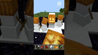 HOW TO SPAWN SNOW MAN IN MINECRAFT shorts [upl. by Anecuza]