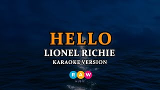 Lionel RIchie  Hello Karaoke Version [upl. by Sorrows]