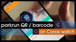 parkrun barcode on your Coros watch [upl. by Ayerhs958]