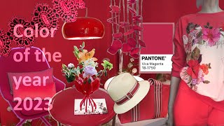 Pantone Color of the year 2023 quotViva Magentaquot  red inspirations captured this year [upl. by Ahsemit]