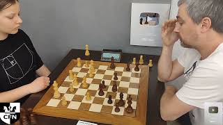 V Zamyslova 1662 vs P Osipov 1804 Chess Fight Night CFN Blitz [upl. by Hsoj]