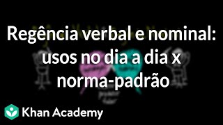 Regência verbal e nominal usos no dia a dia x normapadrão [upl. by Hildick]