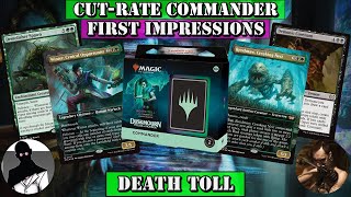 CutRate Commander  Precon First Impressions  Death Toll [upl. by Ailasor]