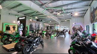 NEW Kawasaki showroom tour  Fowlers Motorcycles [upl. by Eidnalem]