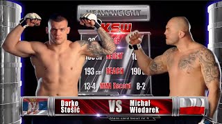 KSW Free Fight Darko Stosic vs Michal Wlodarek [upl. by Etnovert]