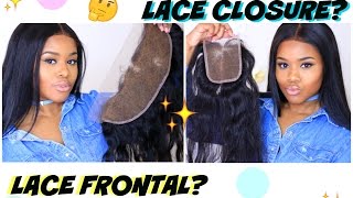 Lace CLOSURE vs Lace FRONTAL Which is BEST for YOU Beginner Friendly [upl. by Addison]