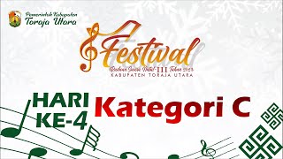 🔴HARIKE4 LIVE  KATEGORI C  FESTIVAL PADUAN SUARA NATAL III KAB TORAJA UTARA  13122023 [upl. by Onifur]