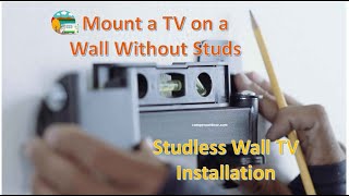 Studless Mount a TV on the Wall Without Studs [upl. by Jansson]