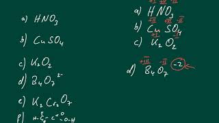 Übungsaufgaben zu Oxidationszahlen [upl. by Laohcin]