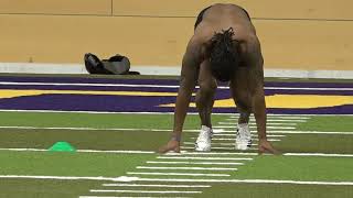 2018 UNI Football Pro Day  Daurice Fountain [upl. by Kynthia]