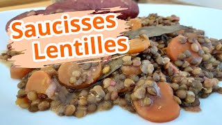 SAUCISSES LENTILLES MAISON avec la cocote SEB CLIPSO 😀 [upl. by Mendel]