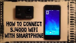 How to Connect the SJCAM SJ4000 WIFI with Smartphone  Functions [upl. by Odlabso]