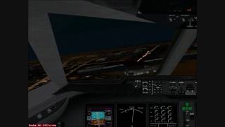 FSX MD11 JFK Canarsie Approach At Night HD [upl. by Waldemar302]