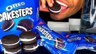 ASMR OREO CAKESTERS COMMERCIAL REVIEW RECIPE 2022 RETURN AD EATING SOUNDS CHANNEL TALKING CANDY [upl. by Derk4]