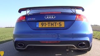 Audi TTRS 0100 in 31 sec Flames Launch Controls 430HP  611Nm [upl. by Garrick]