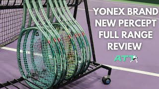 Yonex PERCEPT full range  Pro players review [upl. by Yanehs]