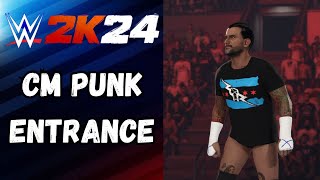 WWE 2K24 Community Creations  CM Punk Entrance [upl. by Kluge]