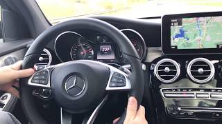 MB GLC 350d Top Speed Autobahn [upl. by Ailelc]