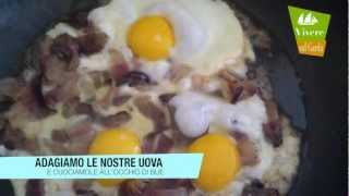 Ricetta patate alla tirolese con speck uova allocchio di bue e cipolla il famoso Gröstl [upl. by Dovev]