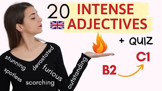 ADJETIVOS INTENSOS muy útiles  Vocabulario avanzado inglés B2C1 [upl. by Jaehne85]