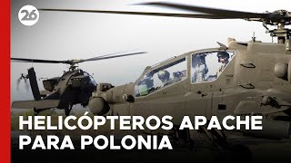 Polonia firma acuerdos para la adquisición de helicópteros Apache [upl. by Nekal]