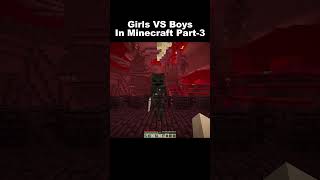 Girls VS Boys part3 indiangamer hindigameplay minecraftfunny funny [upl. by Atteyram]