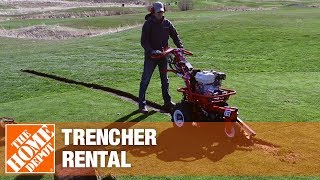 Trencher Rental  The Home Depot Rental [upl. by Winton81]