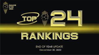 BALLON DOR 2024  TOP 24 RANKINGS [upl. by Southard]