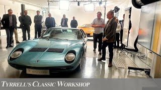 Unveiling Lamborghini Legends A Danish Special with Iain Tyrrell  Tyrrells Classic Workshop [upl. by Yesnek]