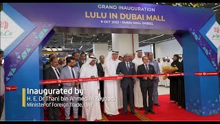 Grand Inauguration LuLu Hypermarket Dubai Mall Zabeel [upl. by Nivrek144]