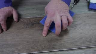 How to repair Luxury Vinyl PlankTile LVPLVT scratch [upl. by Mindy634]