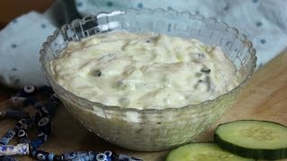 Tzatziki  τζατζίκι  I Rezept aus Kreta I Meze  Mezedakia I griechischer Dip [upl. by Wallinga]