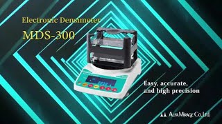 Electronic Densimeter MDS300  Density Specific gravity Archimedes’ principle Hydrostatic method [upl. by Coh]