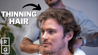 23YearOld Gets Haircut for THINNING Hair at the Front Long Hair when Thinning [upl. by Nahtiek581]