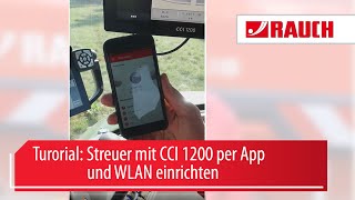 Tutorial ISOBUS 27  Streuer mit CCI 1200 per App über WLAN einrichten [upl. by Larkin]