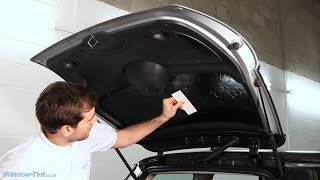 How to fit precut window tint  rear windscreen tint [upl. by Eirojam]