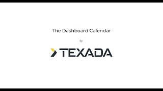 Texadas Dashboard Calendar [upl. by Imelida]