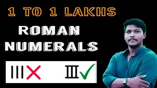 Roman numerals 1 to 100000 full Explained  रोमन संख्या romannumber numbersystem jnvstclass6 ssc [upl. by Ace]