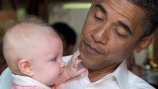 Obama embraces his youngest fans [upl. by Wayland]