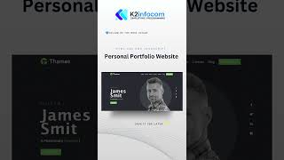 How to make Personal Portfolio HTML CSS and JavaScript  personal Website [upl. by Ahgiela]