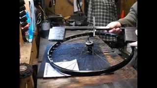 Bicycle Wheel Dishing ToolDIYbuild your own easy [upl. by Etnom]