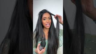 Baby Hair Hack with Flat Iron  HairTutorial [upl. by Ahsieyk772]