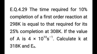 CHEMICAL KINETICS EQ429 CLASS 12 CHEMISTRY NCERT CHAPTER 4 [upl. by Ganley]