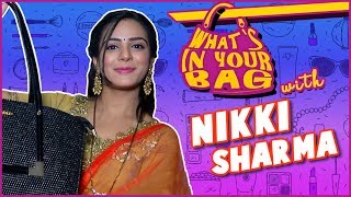 NIKKI SHARMA aka ROSHNI Handbag SECRET REVEALED  Sasural Simar Ka  Whats In Your Bag [upl. by Lihas]