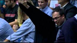 Raw Video Obama Cameron Attend NCAA Game [upl. by Yehus]